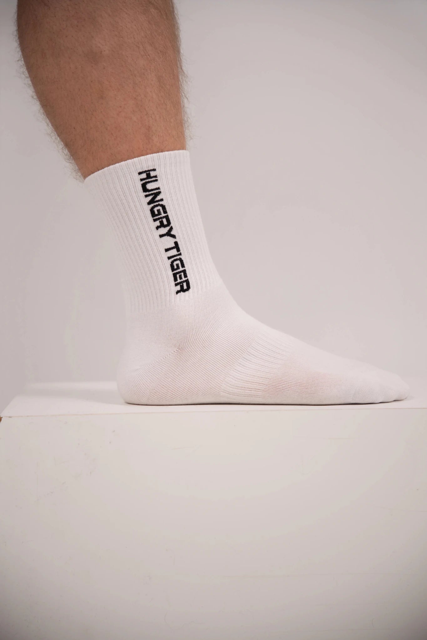 HT Socks White Long - HUNGRYTIGER