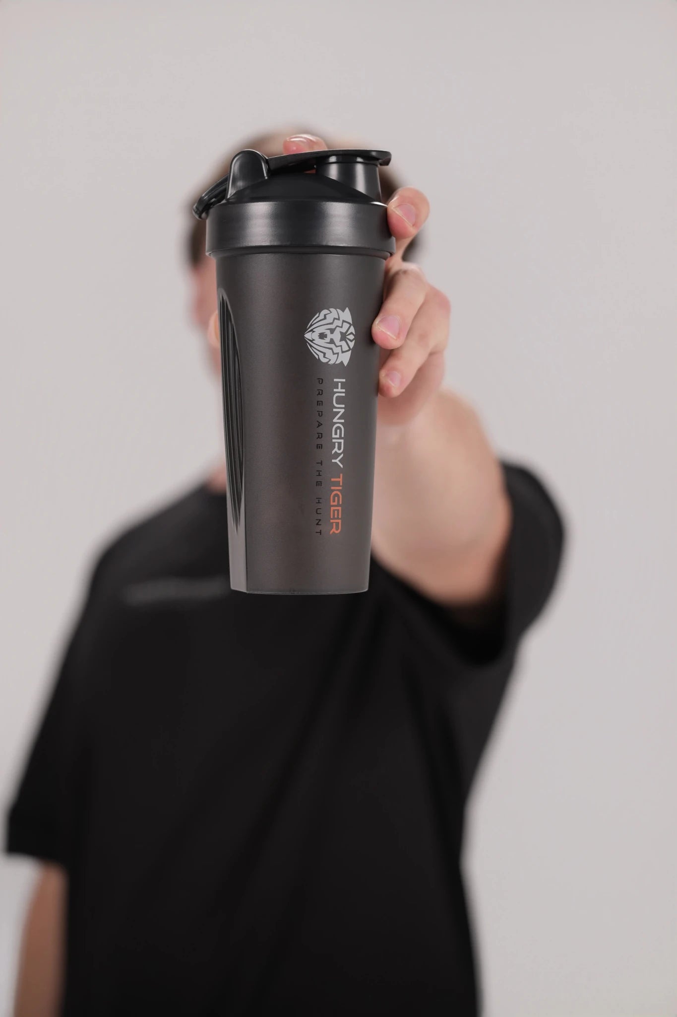 Shake beker zwart 700ML - HUNGRYTIGER
